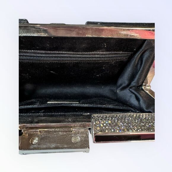 Judith Leiber Jeweled Satin Clutch - Picture 10 of 11